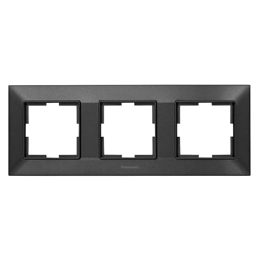 Рамка 3-я Panasonic Arkedia Slim дымчатая (WNTF08032DG-UA) - фото 1