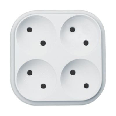 Разветвитель б/у, 4 гнеизда, круглый, 10А (РВ10 - 040)