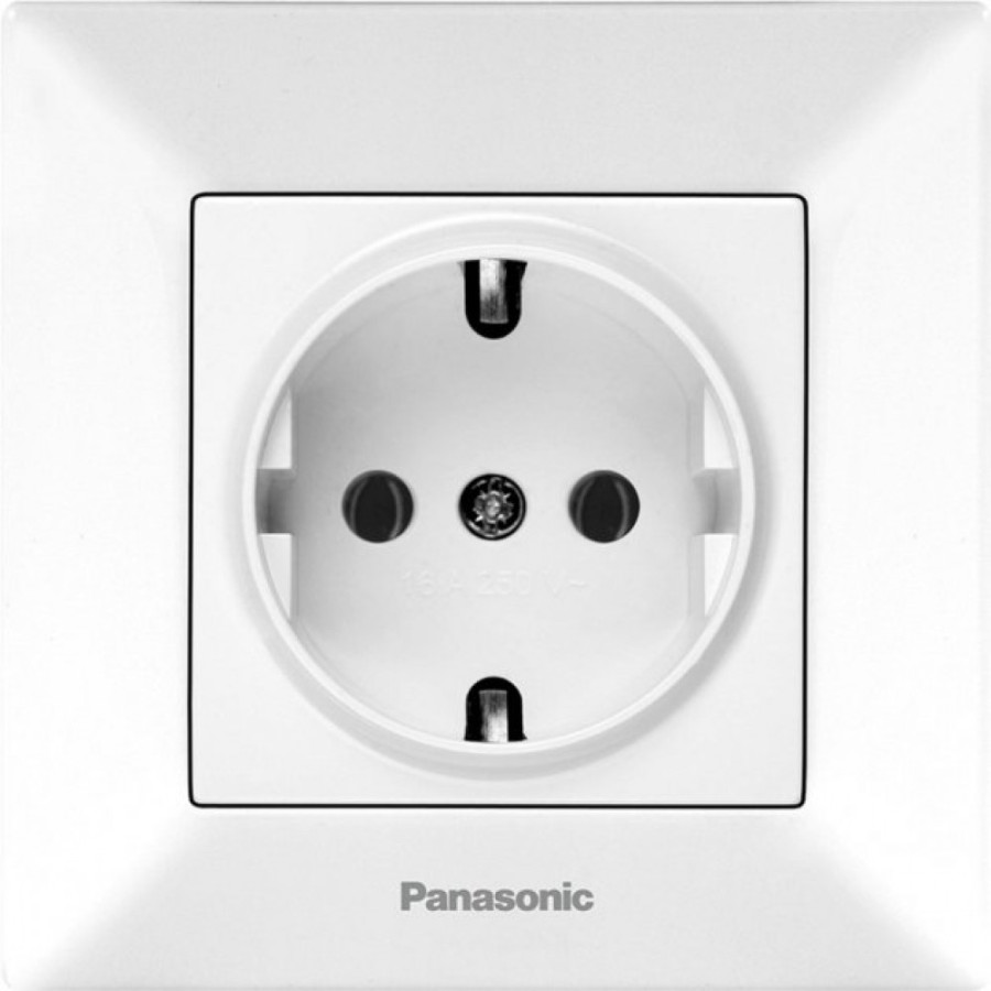 Розетка 1-а з/з Panasonic Arkedia Slim (WNTC02022WH-UA) - фото 1