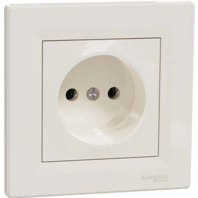 Розетка_SCHNEIDER_ASFORA EPH3000123 3 кон з з/ш кремовая
