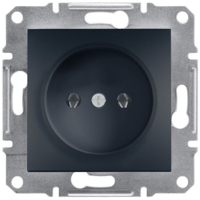Розетка SCHNEIDER ASFORA EPH3000171 без з/к антрацит