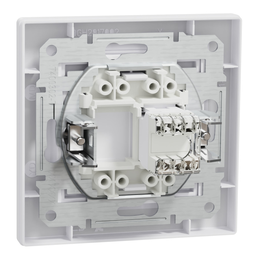 Розетка SCHNEIDER ASFORA EPH4300121 комп. RJ45, кат, 5е белая - фото 2