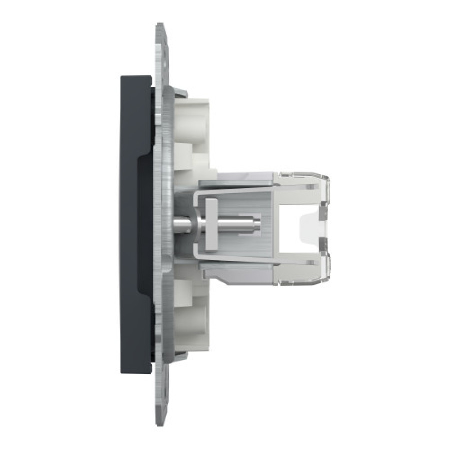 Розетка SCHNEIDER ASFORA EPH4300171 комп.RJ45, кат. 5е антрацит - фото 3