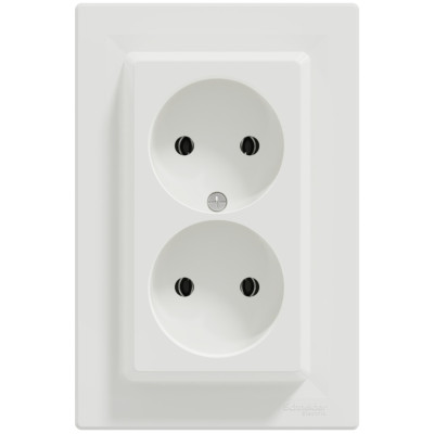 Розетка SCHNEIDER ASFORA EPH9700121 без з/к белая
