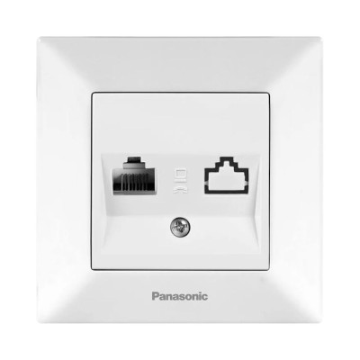 Розетка комп. RJ45 CAT5e Panasonic Arkedia Slim (WNTC04042WH-UA)