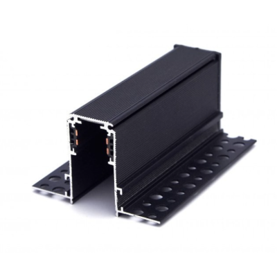 Шина магнитная врезная черная СХ-02 3000*26,4*53/6502