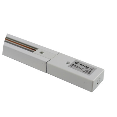 Шинопровод для трековых светильников Velmax V-TR 2м 15А белый