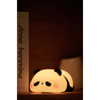 Силиконовый беспроводной ночник "Панда лежачая" K1155