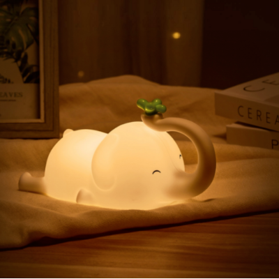 Силиконовый беспроводной ночник "Слоненок" D5