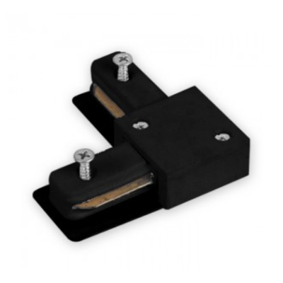 Соединитель угловой для шинопровода LD1101 однофазный, черный