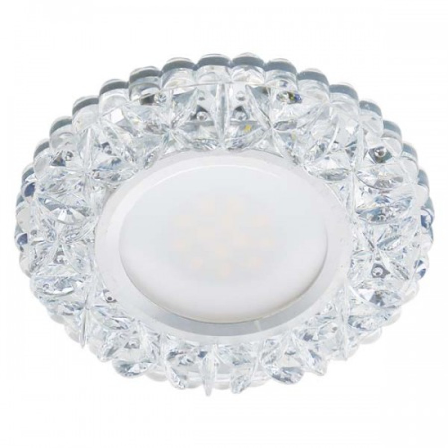 Спот Feron 7301 MR16 прозрачный с подсветкой LED - фото 1