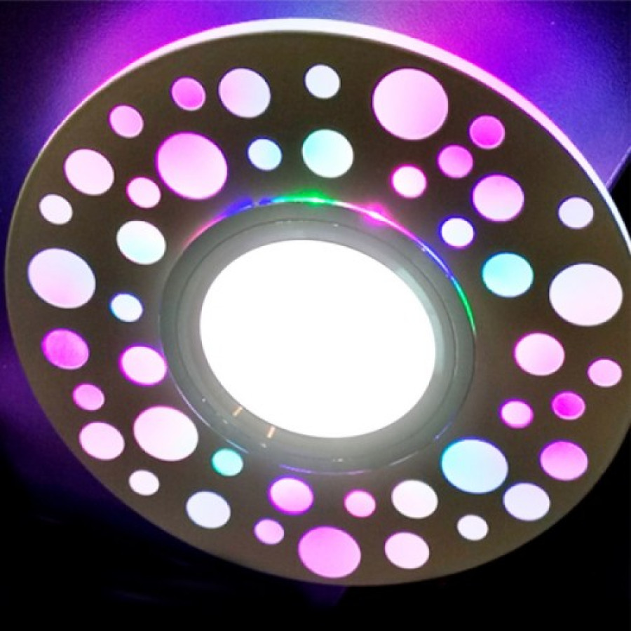 Спот Feron CD989 MR16 бел.-мат. с LED подсветкой - фото 2