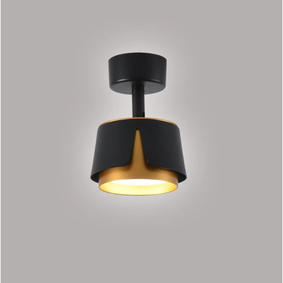 Светильник 10528 TELA 1xGX53-R-DL-100x135-BLACK/GOLD-220-IP20 - фото 1