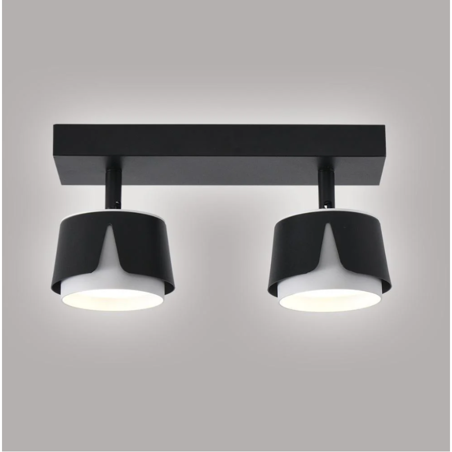 Светильник 10532 TELA 2xGX53-2R-DL-270x100x130-BLACK/WHITE-220-IP20 - фото 1