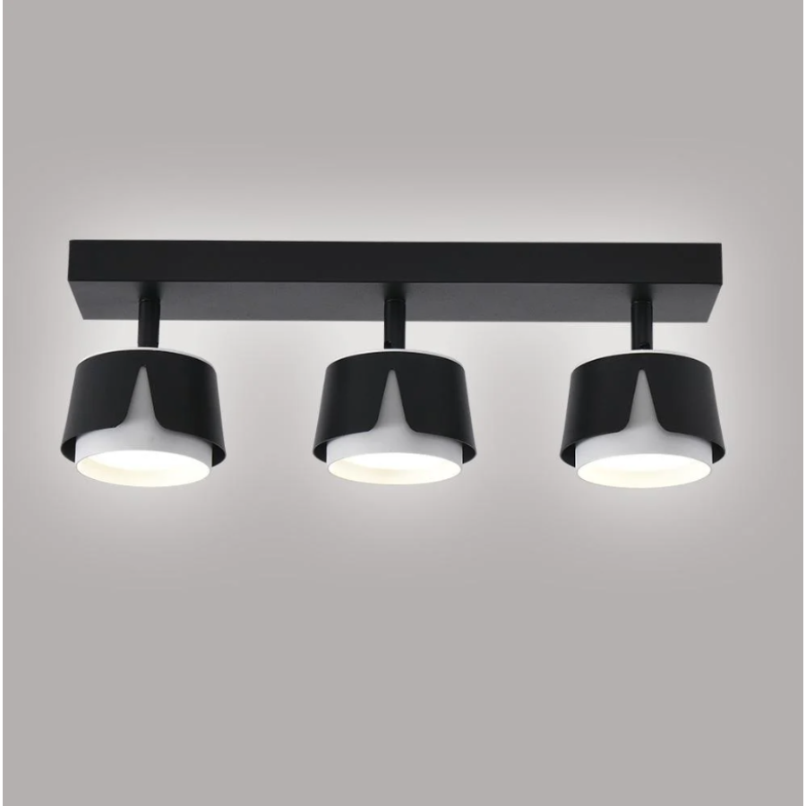 Светильник 10535 TELA 3xGX53-3R-DL-400x100x135-BLACK/WHITE-220-IP20 - фото 1