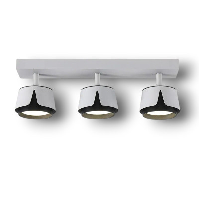 Светильник 10536 TELA 3xGX53-3R-DL-400x100x135-WHITE/BLACK-220-IP20