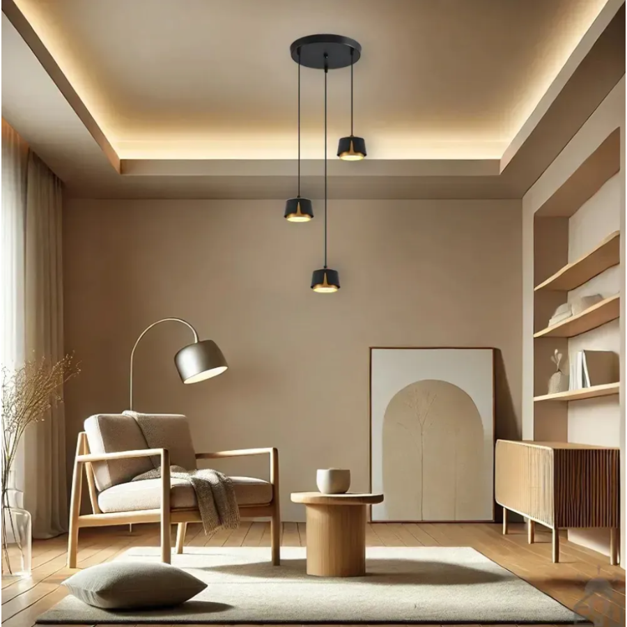 Светильник 10537 TELA 3xGX53-3R-310x1000-BLACK/GOLD-220-IP20 - фото 2