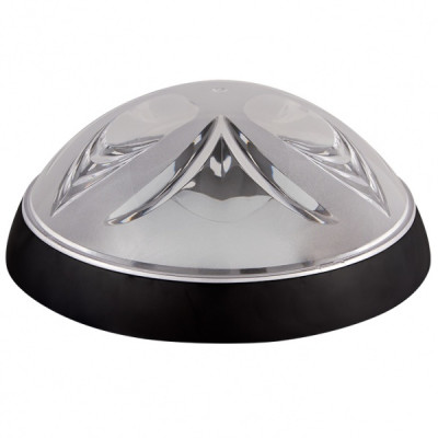 Светильник ERKA 1126-Black, настенно-потолочный, круглый, черный/прозрачный, Е27, IP 20