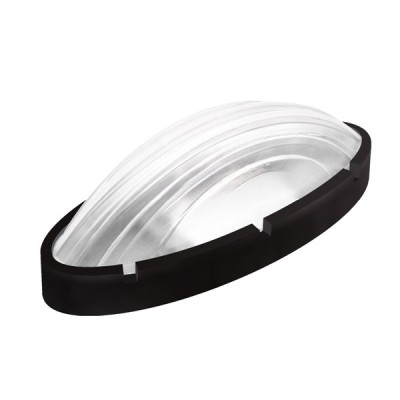 Светильник ERKA 1165-Black, настенный, 26 ВТ овальный, прозрачный Е27, IP 20