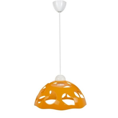 Светильник ERKA 1304 потолочный 60W оранжевый подвес+белый кабель E27