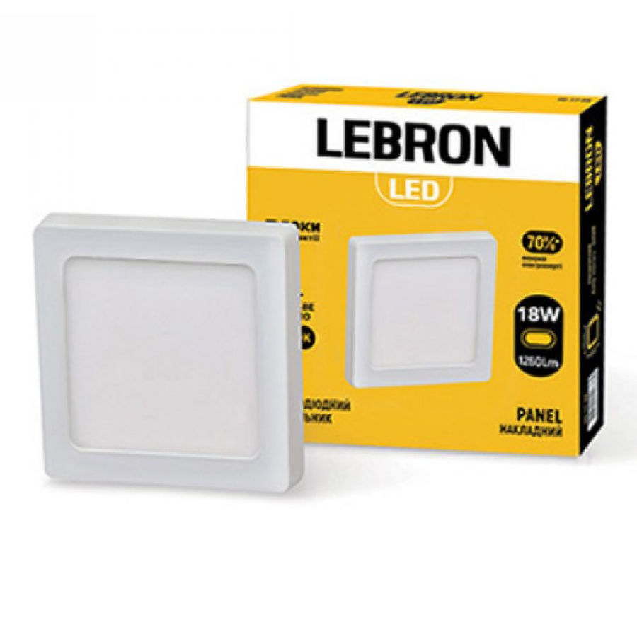 Светильник LEBRON LED L-PSS-1841 18W накладной 4100К с блоком питания - фото 1