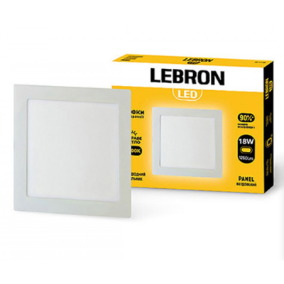Светильник LED LEBRON L-PS-1841 18W вб-ный 6500K с блоком питания