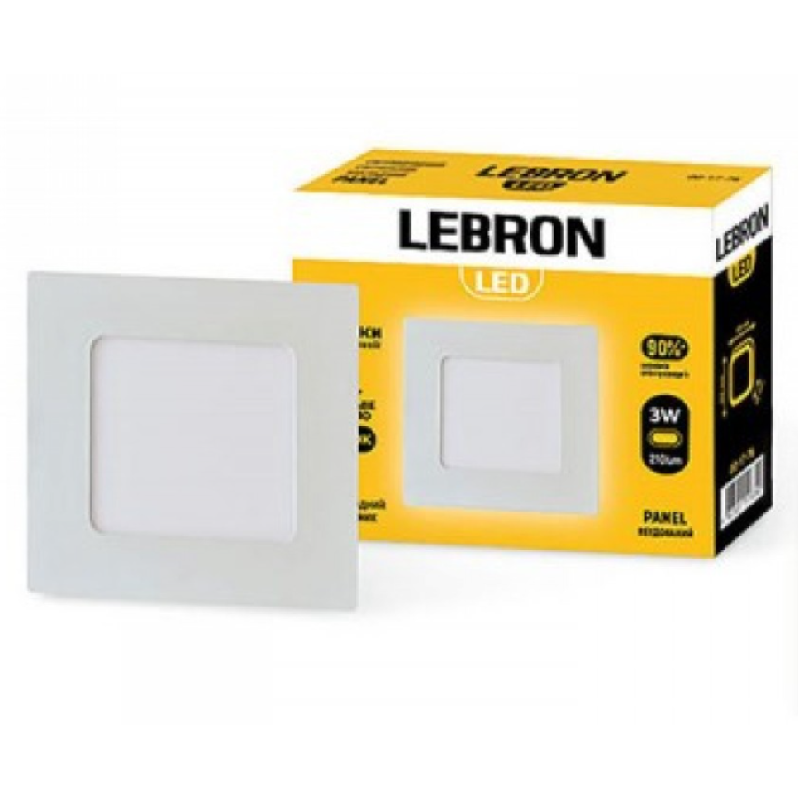 Світильник LED LEBRON L-PS-2465 12W вб-ний 6500К з блоком живлення - фото 1