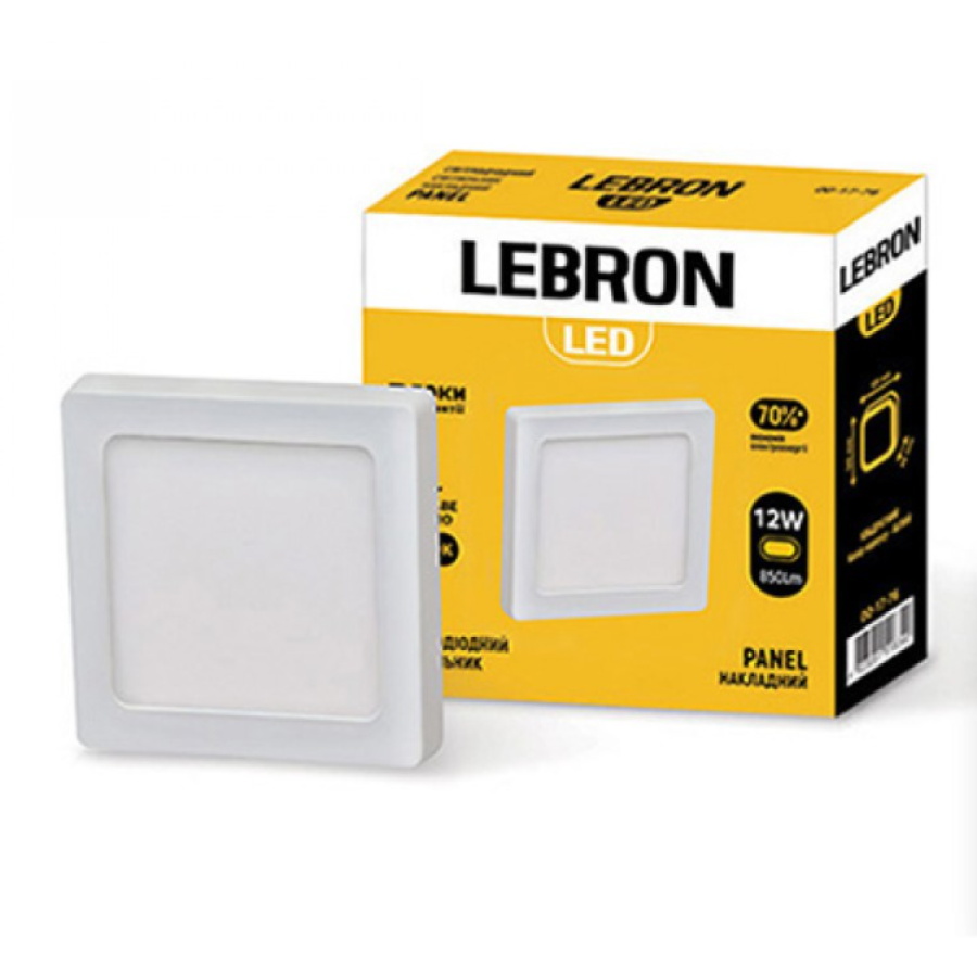 Светильник LED LEBRON L-PSS-1241 12W накладной 4100К с блоком питания - фото 2