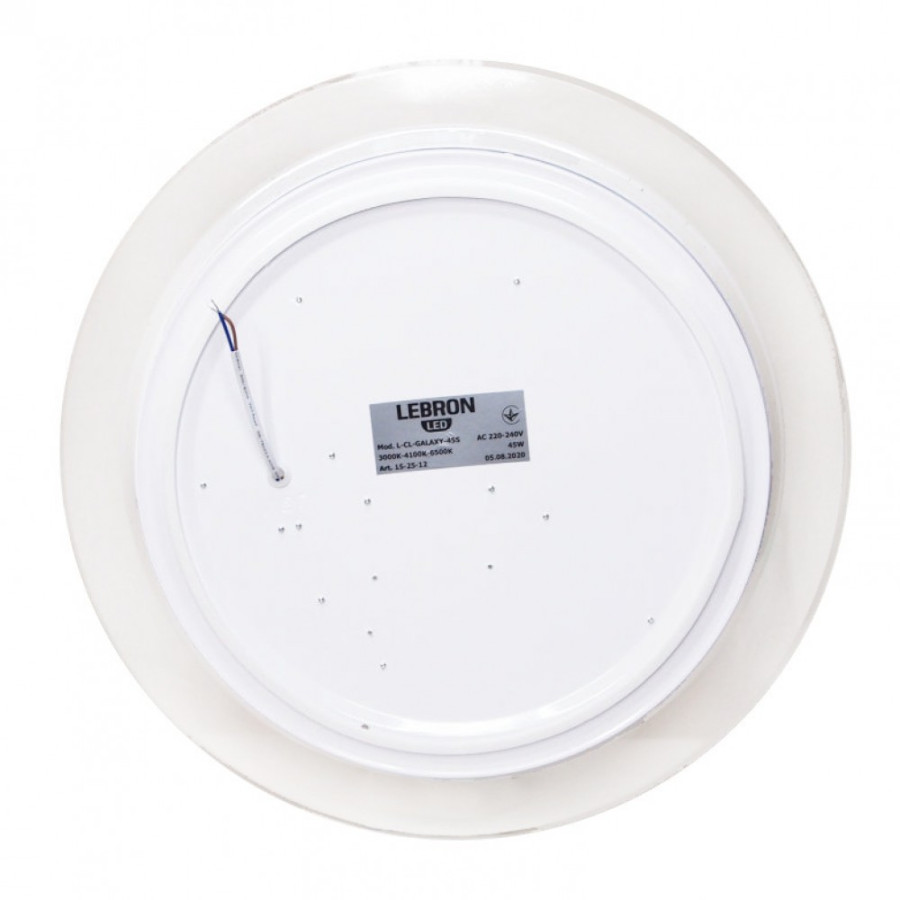 Светильник LED Lebron L-CL-GALAXY, 45W, 6500k, 3200Lm, O455*75mm - фото 3