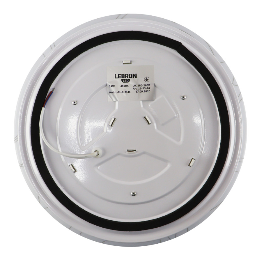 Светильник LED Lebron L-CL-GRAFIT, 24W, 4100k, 1680Lm, O310mm - фото 3