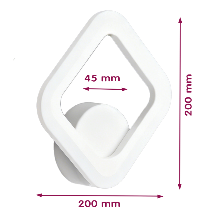 Светильник LED VELMAX V-WL-NAOMI-S-12SWh, 12W, 3000-6500K,, блок питания, белый 230V 23-43-50 - фото 3