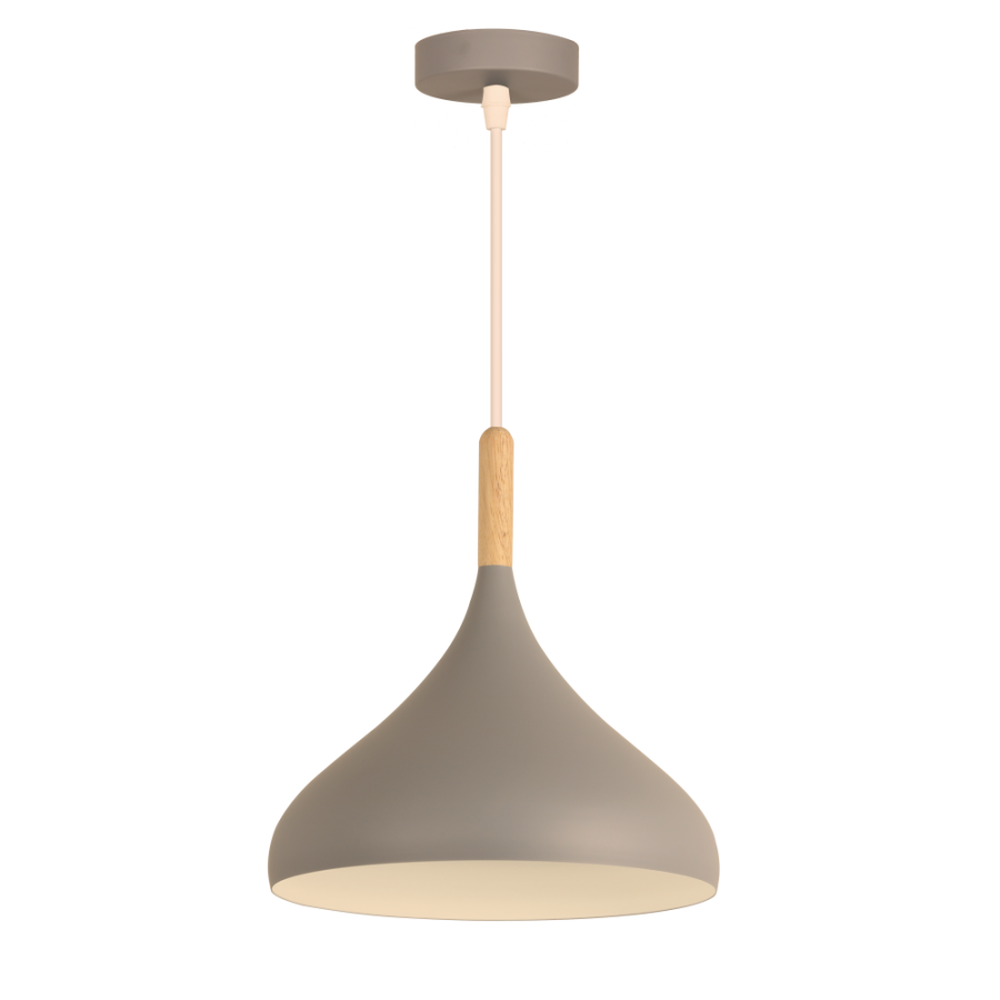Светильник VELMAX V-CL-KIWI-GR-WH, MAX 60W, E27, 230V 23-10-53 - фото 1
