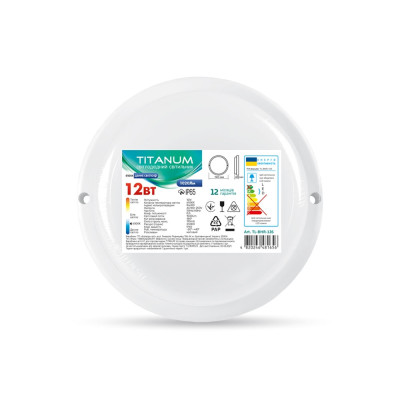 Светильник круг герметичный IP65 ZL 2020126 12w 6500k