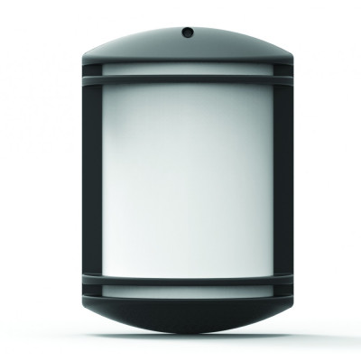 Светильник парковый Garden настенный, 40W, E27, IP44, ударост. PC/PP, черный, (016 038 010124)