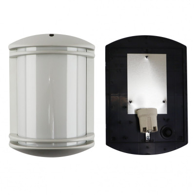 Светильник парковый Garden нвстенный, 40W, E27, IP44, ударост. PC/PP, серый, (016 038 010125)
