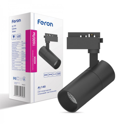 Светильник светодиодный Feron AL140 20w 4000k черный