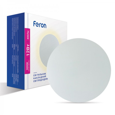 Cвiтильник світлодіодний Feron AL8110 230V 12W круг білий 3000к