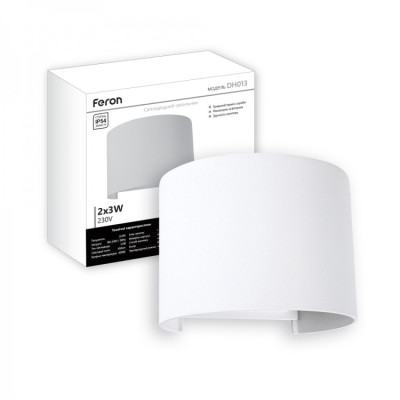 Светильник светодиодный Feron DH013 COB 2*3W 3000K белый