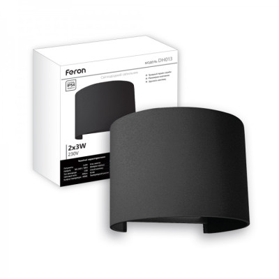 Светильник светодиодный Feron DH013 COB 2*3W 3000K черный