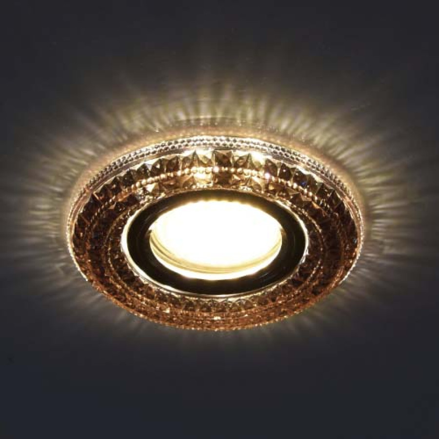 Свiтильник точковий CD877  MR16  чайний   з led підсвічуванням - фото 2