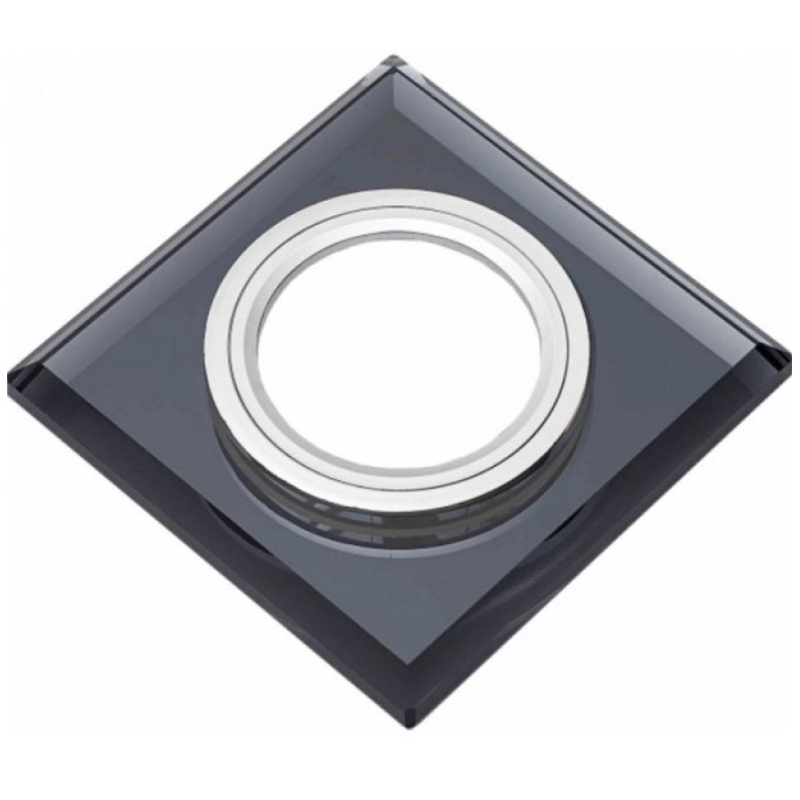 Светильник встроенный MR16 MIRROR квадрат черный HN-276062 - фото 1