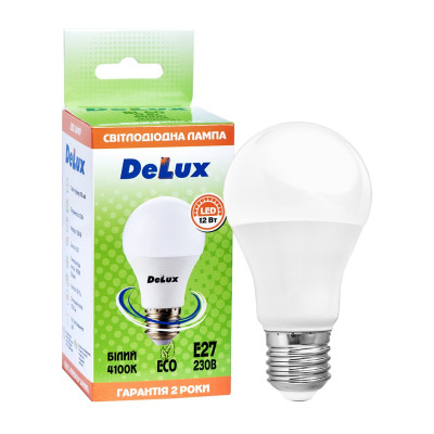 Светодиодная лампа DELUX BL 60 12Вт 4100К 220В Е27