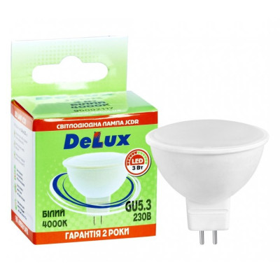 Светодиодная лампа DELUX JSDR 3Вт 4000К 220В GU5.3