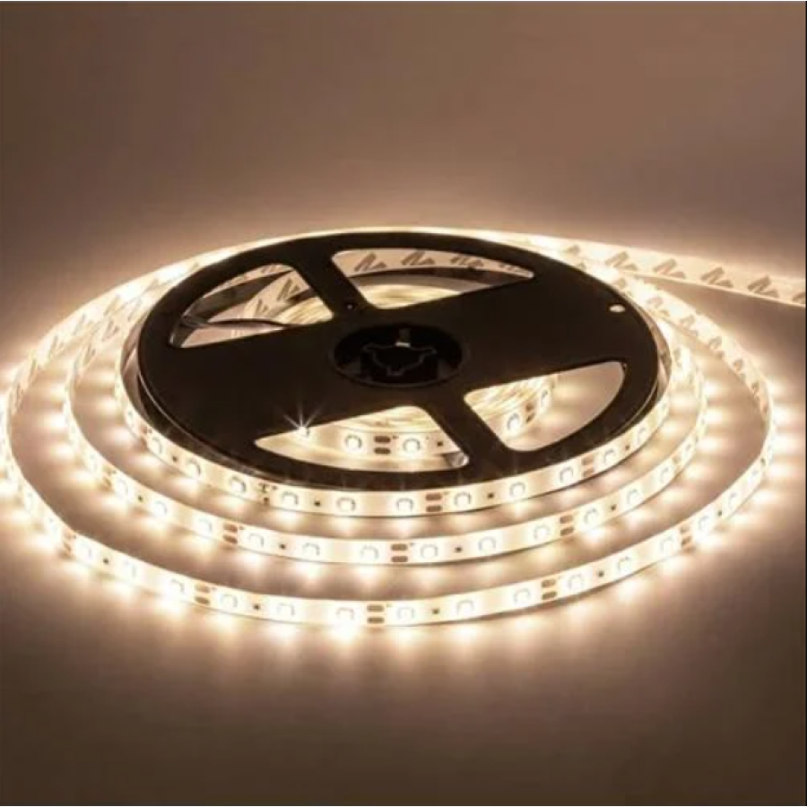 Светодиодная лента LEMANSO IP20 5m 60SMD 2835 12V белая 5W/m 360LM/LM592 - фото 1