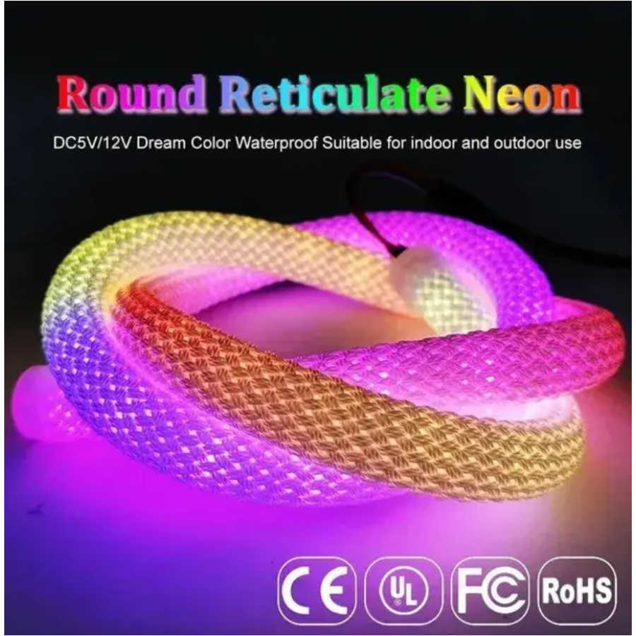 Светодиодная плетеная лента (5м250LED) 5v-RGB - фото 4