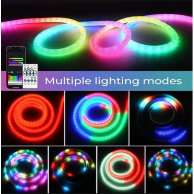 Светодиодная плетеная лента (5м250LED) 5v-RGB