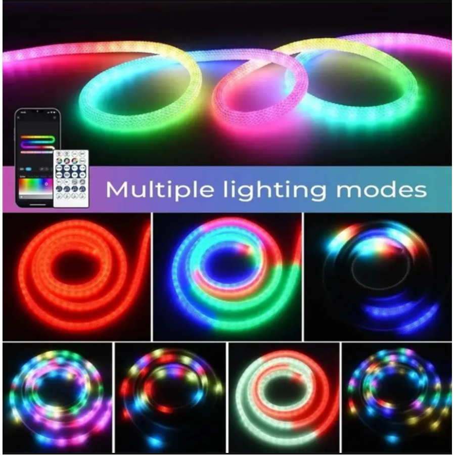 Светодиодная плетеная лента (5м250LED) 5v-RGB - фото 2