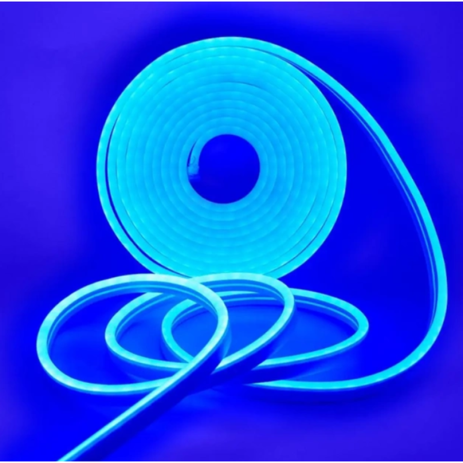 Світлодіодна стрічка NEON 220V JL 2835-120 Blue IP65 - фото 3