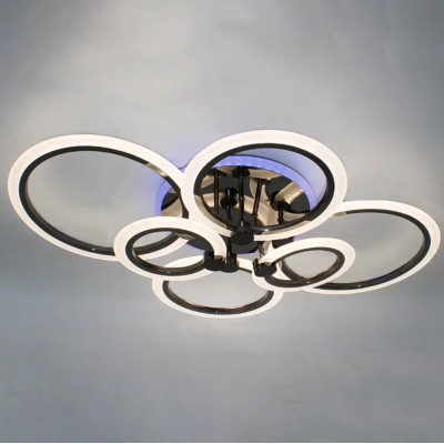 Люстра светодиодная LD3584-6 BK+CR