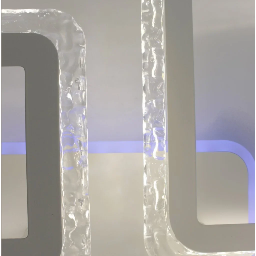 Управляемая светодиодная люстра 10303 OVAL ICE RGB 75W 5S-APP-725-500-93-WHITE/CLEAR-220-IP20 - фото 5